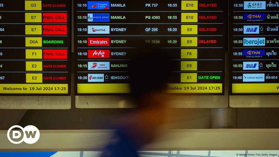 Así se soluciona la falla en Microsoft que paró aeropuertos – DW – 19/07/2024