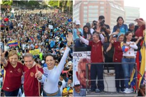 Así se vivió el eufórico comienzo de campaña de Edmundo González y María Corina en Caracas pese a tropelías del régimen (+Fotos y videos)