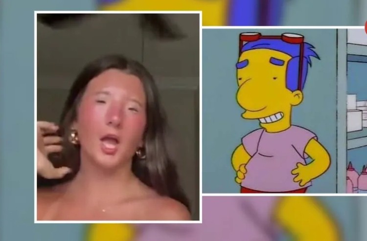 Chica se vuelve tendencia por su increíble parecido con Milhouse