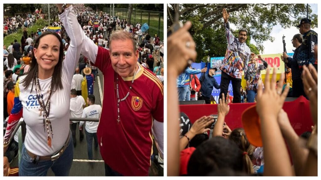 Cierres de campaña de Maduro y Edmundo toman Caracas por los cuatro costados