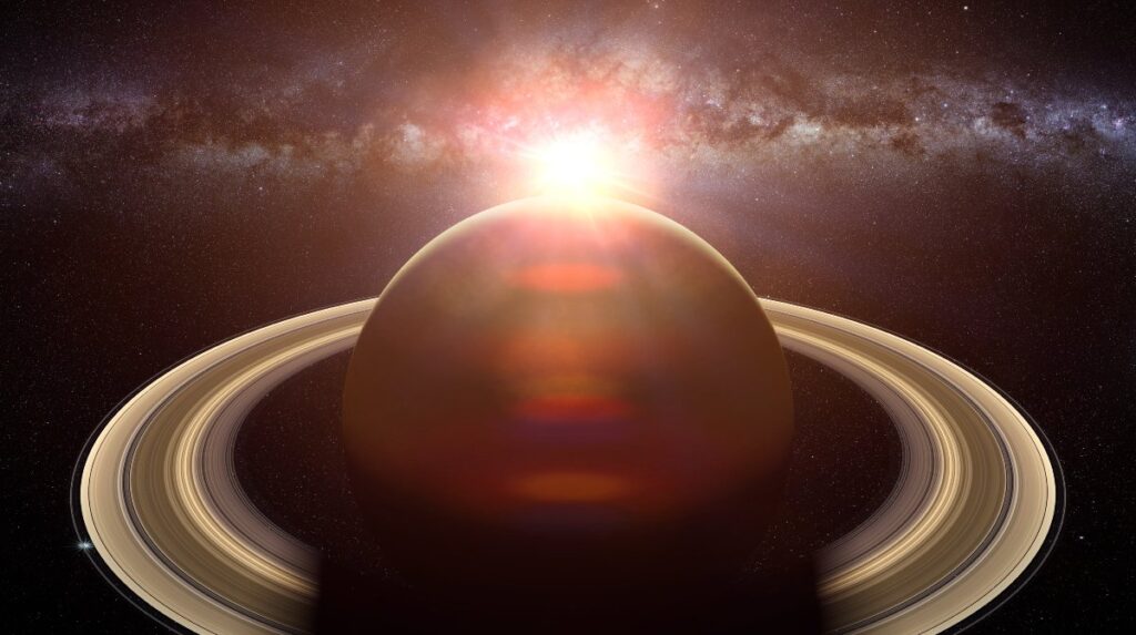 la Luna y Saturno