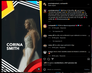 Corina Smith Premios juventud