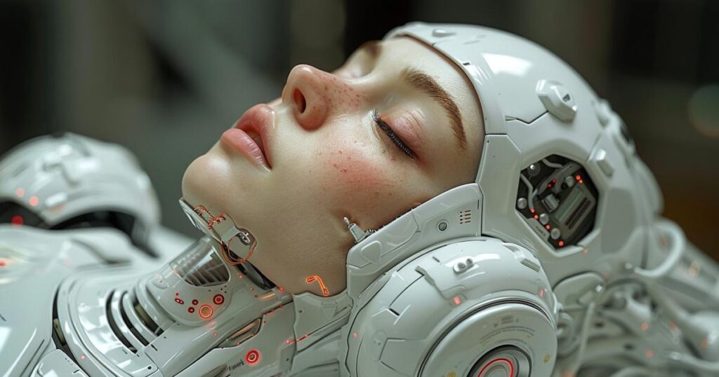 Crean un espeluznante robot humanoide cuya cara está hecha de piel viva