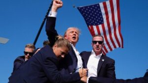Donald Trump y una imagen que lo coloca a las puertas de la Casa Blanca