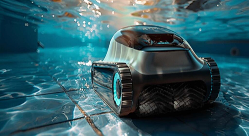 El robot de piscina que cuida el fondo y la forma