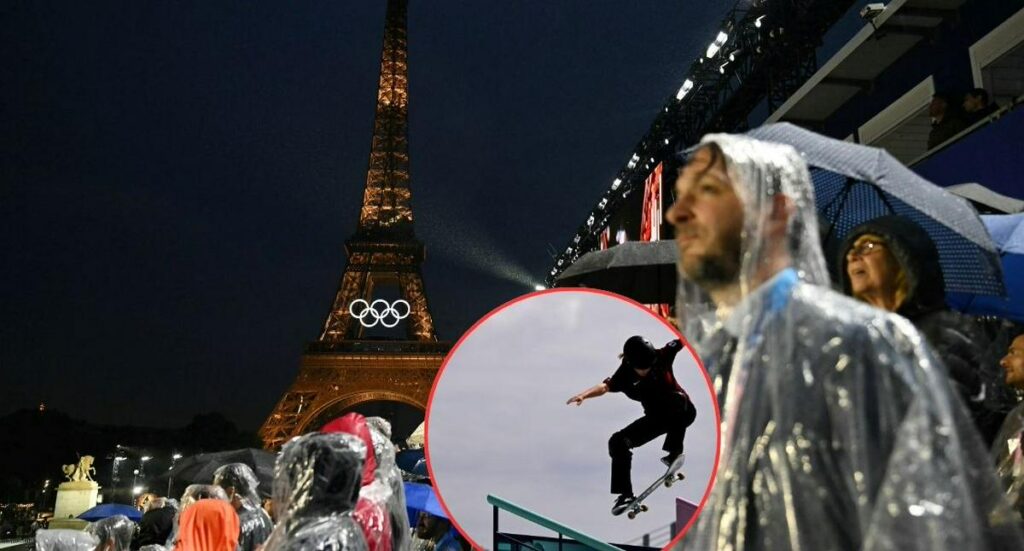En Juegos Olímpicos aplazan, para el lunes, prueba de skateboard por lluvias en París