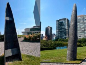 Este es el monumento a la paz que Colombia tiene en la ONU Kusikawsay | Gobierno | Economía