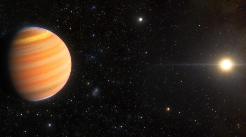 Este extraño exoplaneta se está convirtiendo en un “Júpiter caliente”, la clase de mundos más extremos de la galaxia