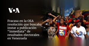 Fracasa resolución OEA que instaba a publicación “inmediata” de actas resultados en Venezuela