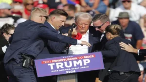 Hieren a Trump tras intento de asesinato durante mitin electoral en Pensilvania