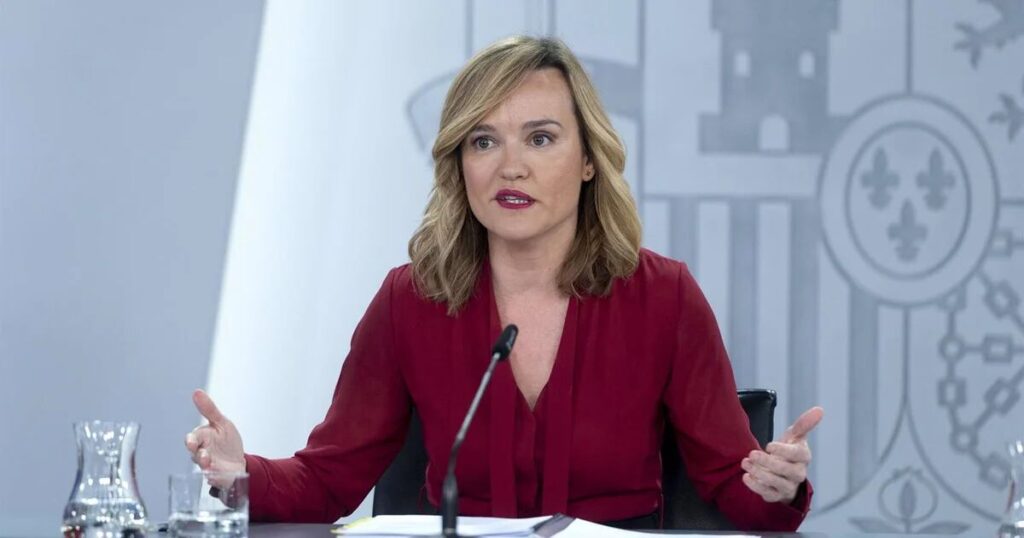 La JEC sanciona a Pilar Alegría con 2.200 euros por usar expresiones electoralistas en la rueda del Consejo de Ministros