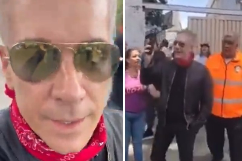 Lo que le gritaron al actor Fernando Carrillo en su centro de votación (+Videos)