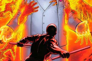Los nuevos poderes demoniacos de Kingpin son una sobrada y ponen a Daredevil en un peligro muy serio
