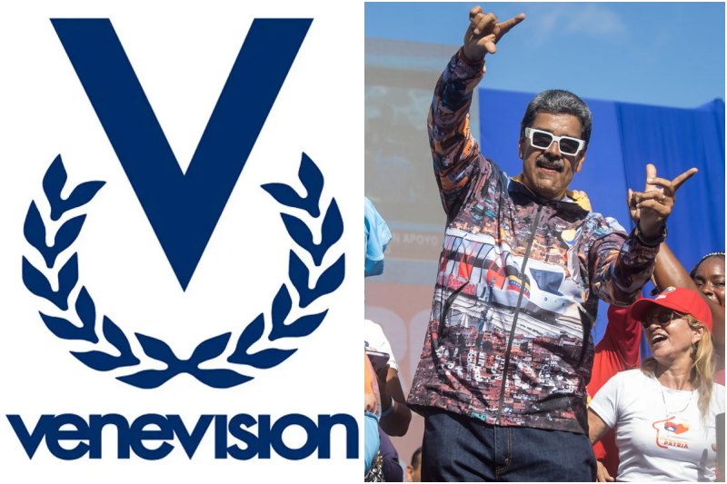 Maduro ignora el reclamo de Venevisión y continúa usando su fanfarria en actos de campaña (+Video)
