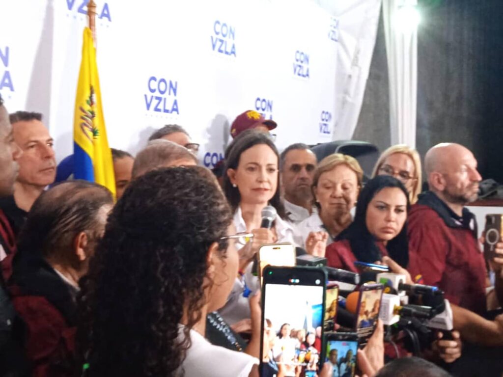 María Corina Machado: Toda la información coincide en que Edmundo González obtuvo el 70 % de los votos