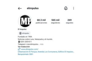 Suspenden temporalmente cuenta de Instagram de El Impulso