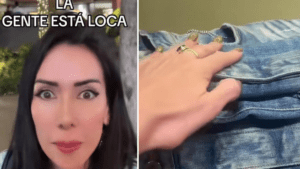 'Tiktoker' caleña, sorprendida por jeans de 7 millones de pesos en tienda de réplicas en la Zona T, en el norte de Bogotá: 'La gente está loca'