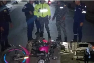 Un muerto dejó colisión de moto y gandola en Tinaco
