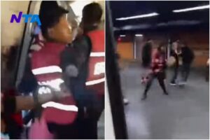 cinco PNB heridos durante pelea con vendedores informales (+Video)