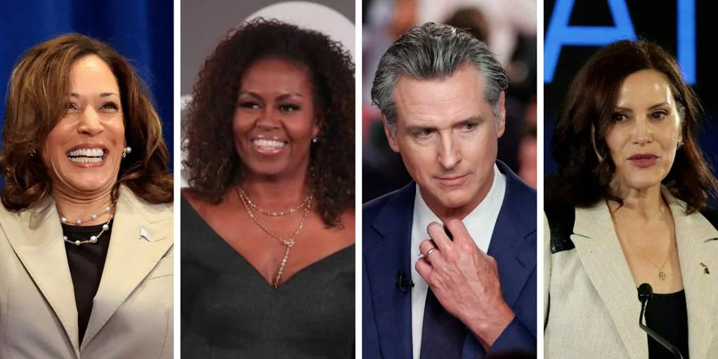 de Kamala o Michelle Obama al giro de los gobernadores Newsom y Whitmer