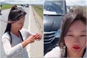 el momento en el que una influencer china fue atropellada mientras transmitía desde una carretera (+Video)