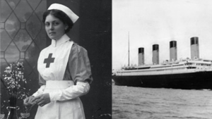 la mujer que, milagrosamente, sobrevivió al hundimiento del Titanic, Olympic y Britannic