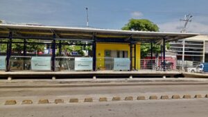 obras de modernización de las estaciones de Transmetro