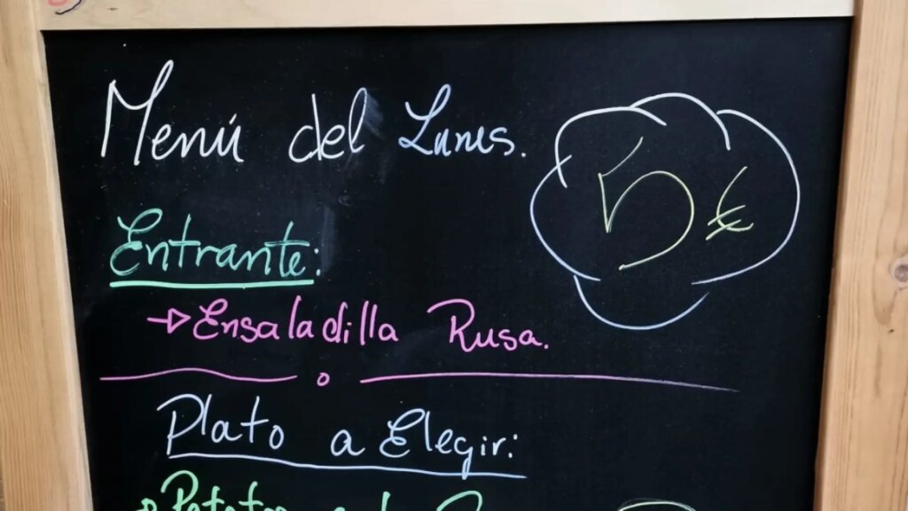 tres platos por 5 euros