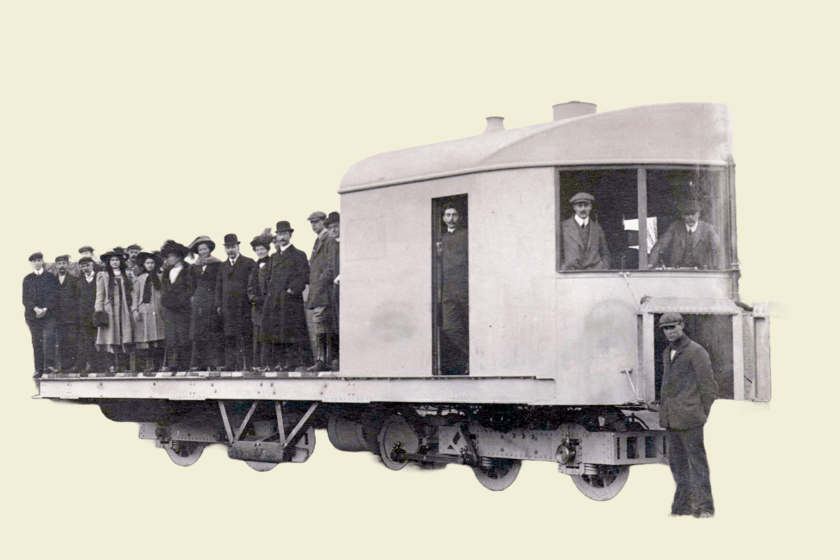 un prodigio de la ingeniería ferroviaria que se movía por una única vía y nunca perdía el equilibrio