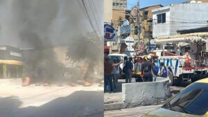 video de protesta de comerciantes por falta de luz