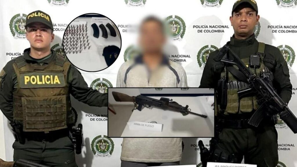 ¿Quién es el hombre que fue capturado cuando salió de rumba con un fusil AK-47 en Antioquia?