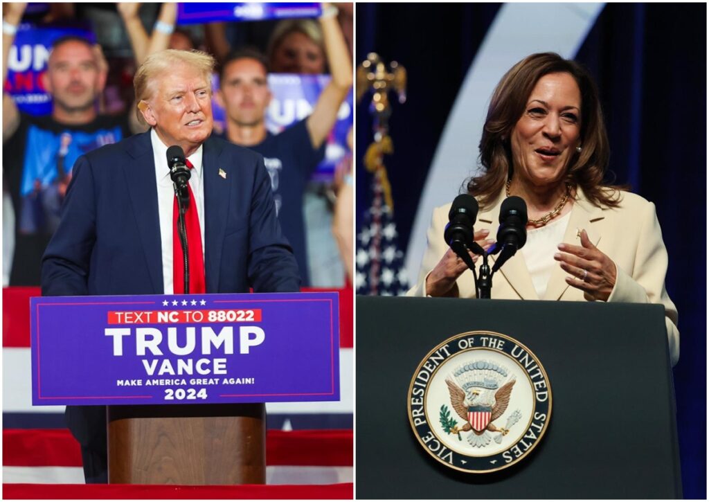 Harris recorta la ventaja de Trump en los estados del sur de Estados Unidos