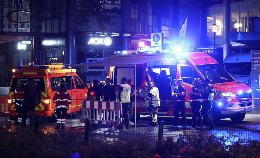 Al menos tres muertos por un apuñalamiento múltiple en un festival del oeste de Alemania