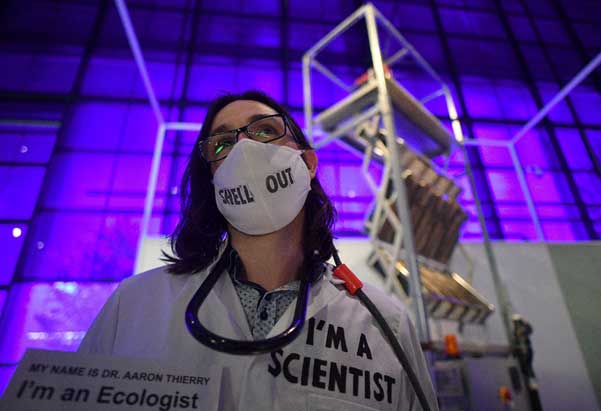 Activistas climáticos contra el lavado verde de la cultura