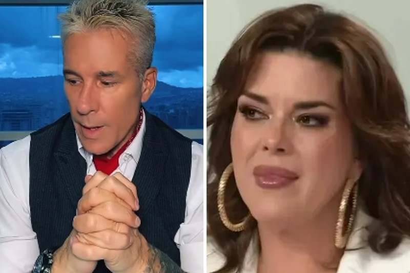 Alicia Machado lloró cuando le preguntaron sobre la posición progobierno de Fernando Carrillo (+Video)
