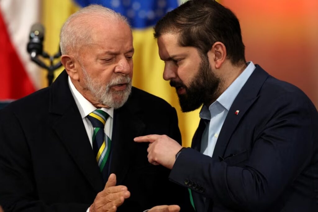 Boric postergó hablar de Venezuela al recibir a Lula en Chile
