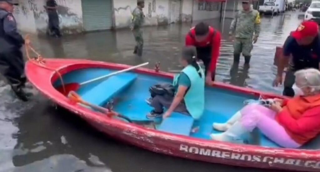 Chalco, México, inundaciones de aguas negras y lluvias