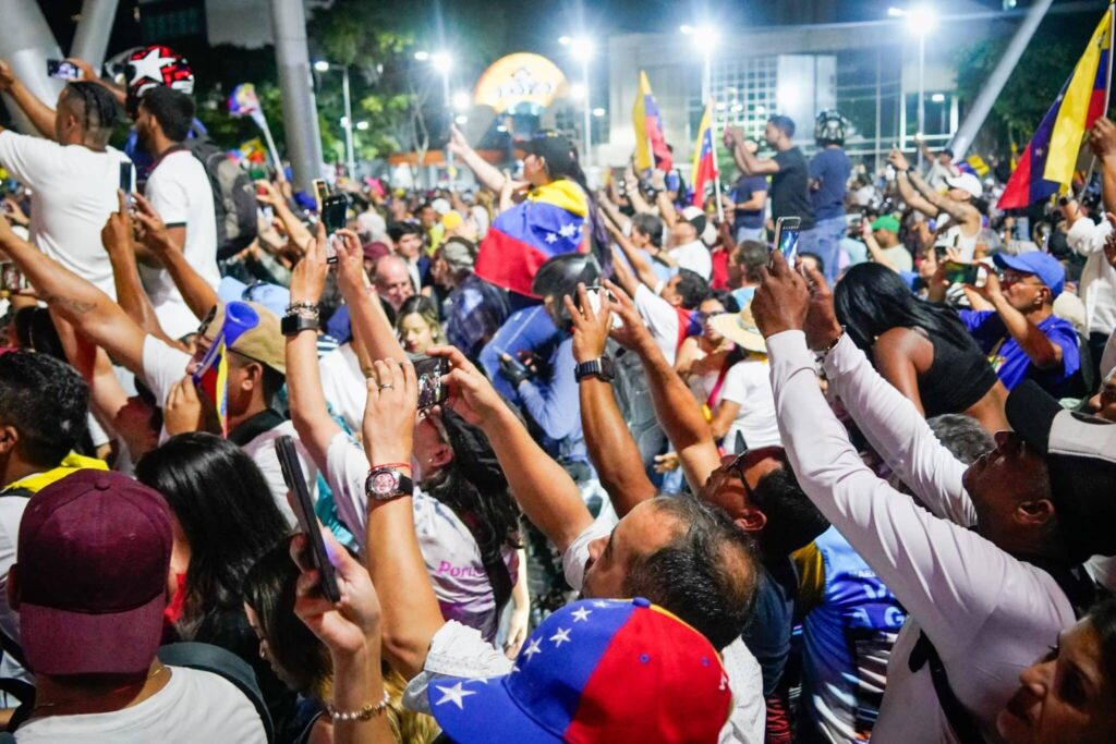 Ciudades en el interior de Venezuela de la protesta mundial