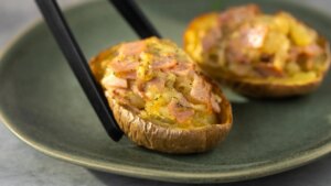 Cómo hacer patatas rellenas típicas de feria en freidora de aire: rápidas y deliciosas