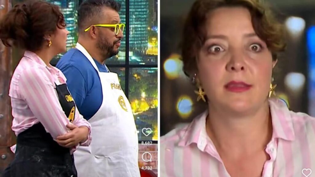 Cony Camelo recibió fuerte regaño de jurado de MasterChef en medio del reto en el que participó con Franko Bonilla: 'Cállate'
