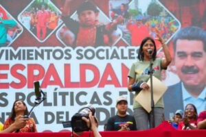 Delcy Rodríguez responsabilizó a MCM y Edmundo González de la violencia en el país