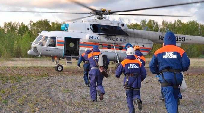 Desaparece helicóptero ruso con 22 personas