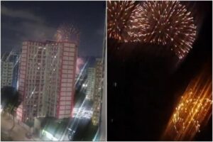 El inusual lanzamiento masivo de fuegos artificiales en Fuerte Tiuna que resonó en Caracas (+Videos)