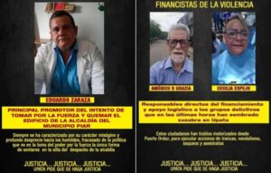 En Upata amanecieron carteles de “se busca” de dirigentes de AD, Vente y Guayana Libre