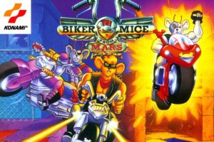 En la versión europea de Biker Mice From Mars se incluyó una cantidad de publicidad exageradamente absurda al cambiar a sus personajes, escenarios y más