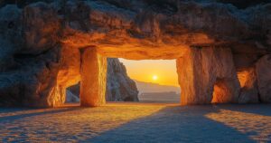 Este monumento parece un pequeño Stonehenge pero está en España