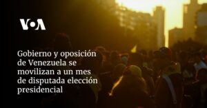 Gobierno y oposición de Venezuela se movilizan a un mes de disputada elección presidencial