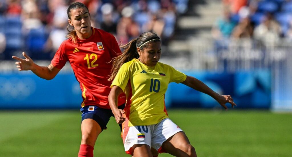 Gol de Leicy Santos en Selección Colombia 2 España 0 en Juegos Olímpicos 2024