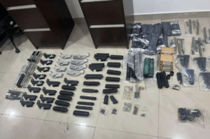 Incautan 150 piezas para armas de guerra
