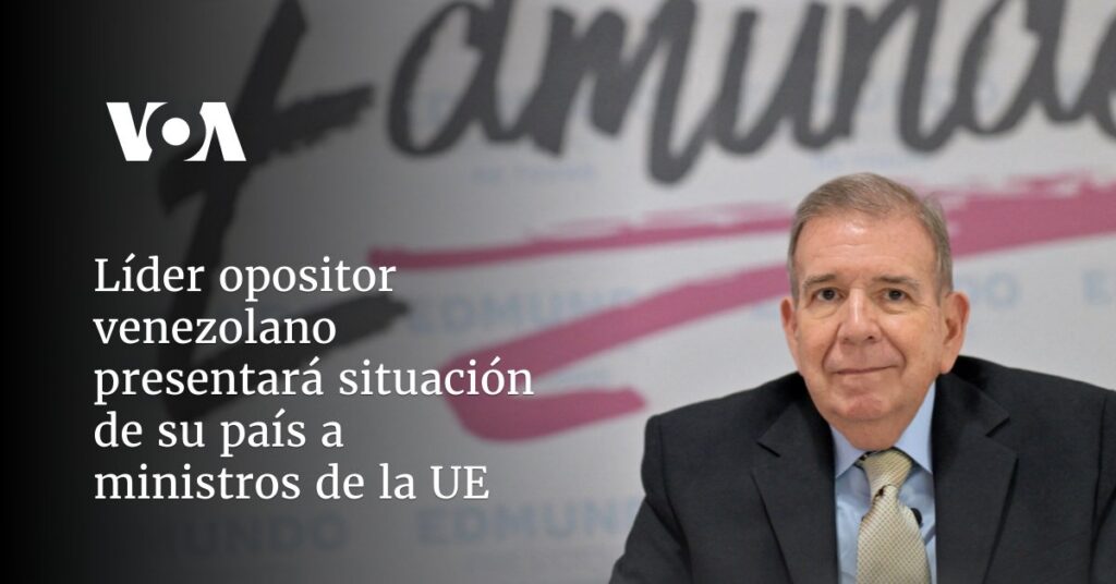 Líder opositor venezolano presentará situación de su país a ministros de la UE